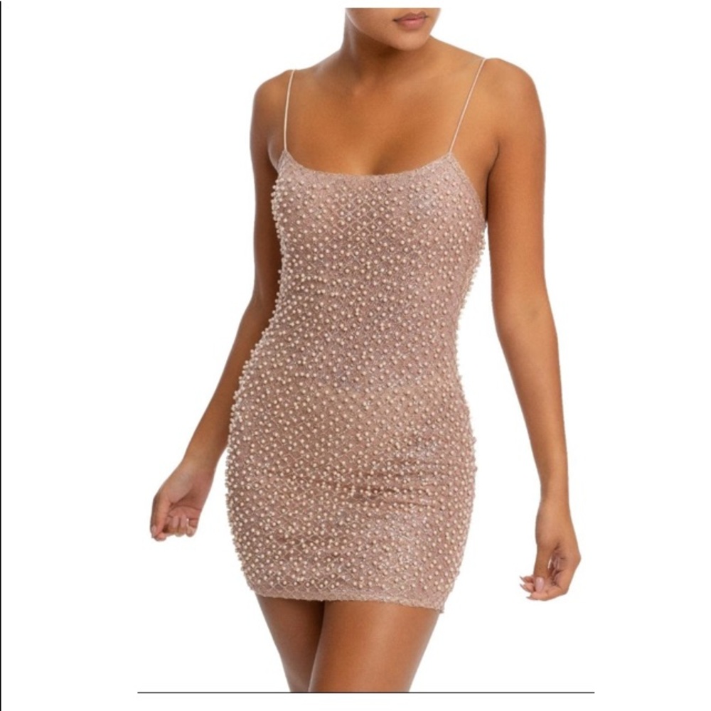 Luxxel Pearl Bodycon Dress